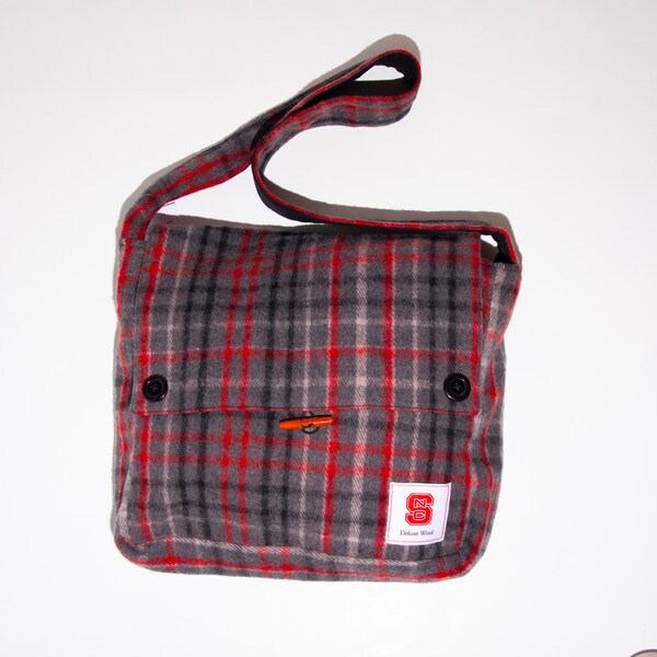 Keri Messenger Bag Pack Plaid